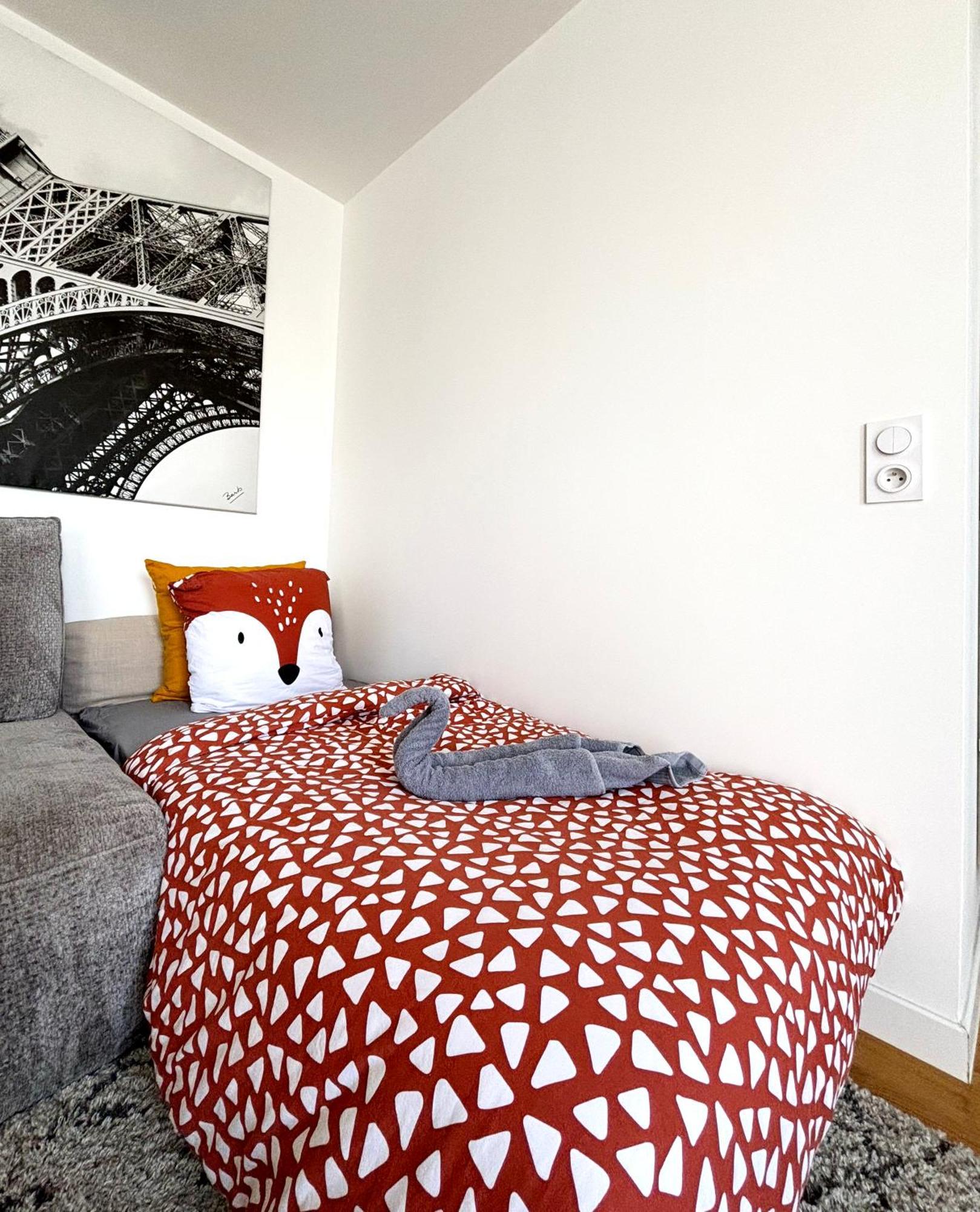 L Eiffel Disney 5Min Paris 35Min Parking Terrasse Serris Exteriör bild